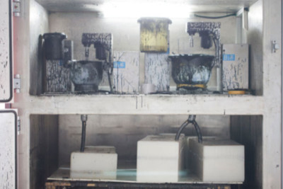 Inject liquid Epoxy Resin & heat to Cure